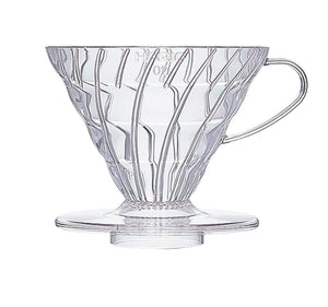 Hario V60 Coffee Dripper Plastic Size 01 (Clear) - Full Bloom Coffee Roasters