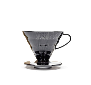 Hario V60 Coffee Dripper Set Transparent Black - Size 02 - Full Bloom Coffee Roasters